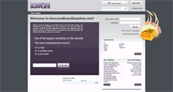 Desktop Screenshot of genuinebrandsupplies.com